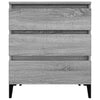 Graues Sideboard Wissam 60x35x70cm (Holz)