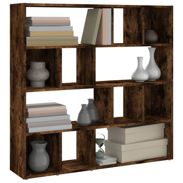 Räuchereiche Bücherregal/Raumteiler Provian 105x24x102cm