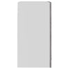 Grauer hängender Glasschrank Pompilas 40x31x60cm (Holz)