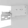 Grauer hängender Glasschrank Pompilas 40x31x60cm (Holz)