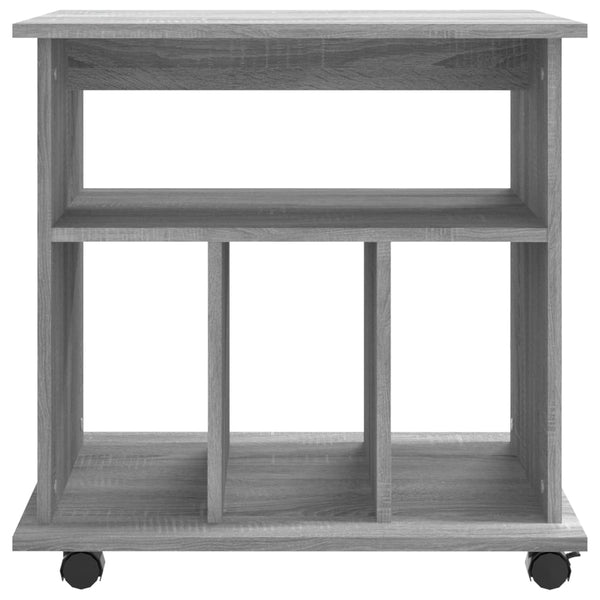 Grauer Schrank auf Rädern Gagriel 60x45x60cm (Holz)