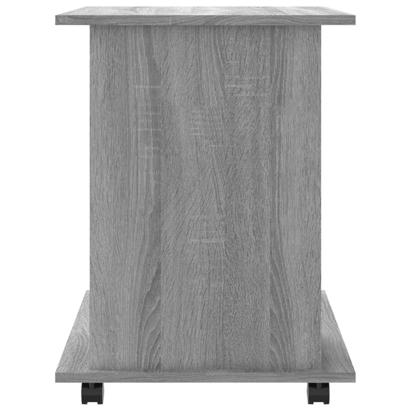 Grauer Schrank auf Rädern Gagriel 60x45x60cm (Holz)