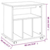 Grauer Schrank auf Rädern Gagriel 60x45x60cm (Holz)