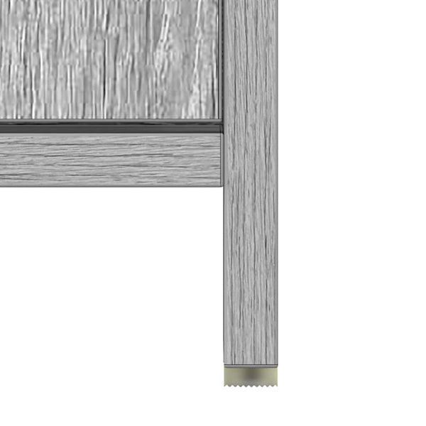 Grauer Badezimmerschrank Ozsvath 60x33x61cm (Holz)