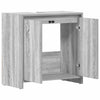 Grauer Badezimmerschrank Ozsvath 60x33x61cm (Holz)