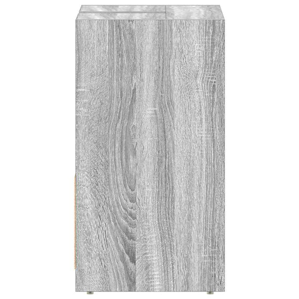 Grauer Badezimmerschrank Ozsvath 60x33x61cm (Holz)