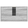 Grauer Badezimmerschrank Ozsvath 60x33x61cm (Holz)