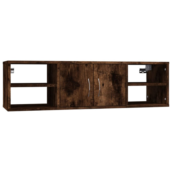 Wandregal Michelangelo aus geräucherter Eiche 102x30x29cm (Holz)
