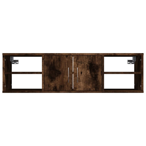Wandregal Michelangelo aus geräucherter Eiche 102x30x29cm (Holz)