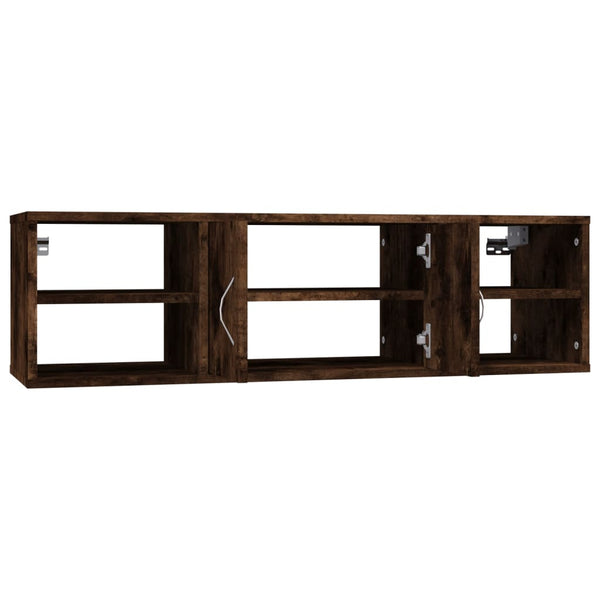 Wandregal Michelangelo aus geräucherter Eiche 102x30x29cm (Holz)