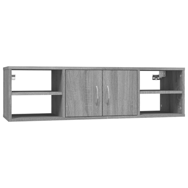 Graues Wandregal Michelangelo 102x30x29cm (Holz)
