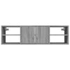 Graues Wandregal Michelangelo 102x30x29cm (Holz)