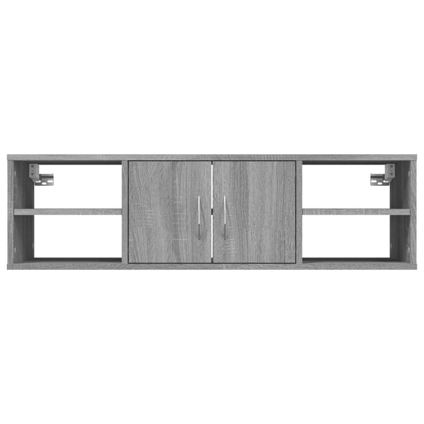 Graues Wandregal Michelangelo 102x30x29cm (Holz)