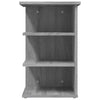 Grauer Beistellschrank Medine 35x35x55cm (Holz)