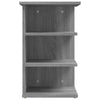Grauer Beistellschrank Medine 35x35x55cm (Holz)