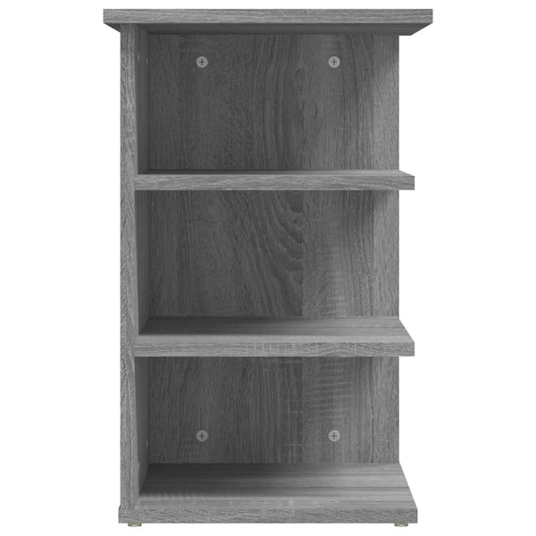 Grauer Beistellschrank Medine 35x35x55cm (Holz)