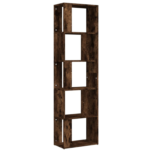 Räuchereiche-Bücherregal Filaldelfia 45x24x160cm (Holz)