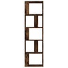Räuchereiche-Bücherregal Filaldelfia 45x24x160cm (Holz)