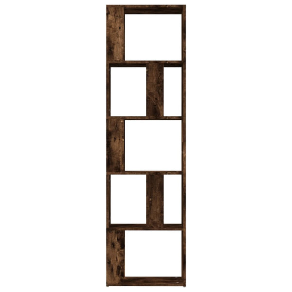 Räuchereiche-Bücherregal Filaldelfia 45x24x160cm (Holz)