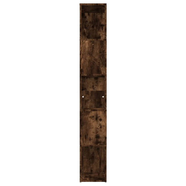 Räuchereiche-Bücherregal Filaldelfia 45x24x160cm (Holz)