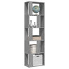 Graues Bücherregal Filadelfia 45x24x160cm (Holz)