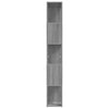Graues Bücherregal Filadelfia 45x24x160cm (Holz)
