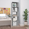 Graues Bücherregal Filadelfia 45x24x160cm (Holz)