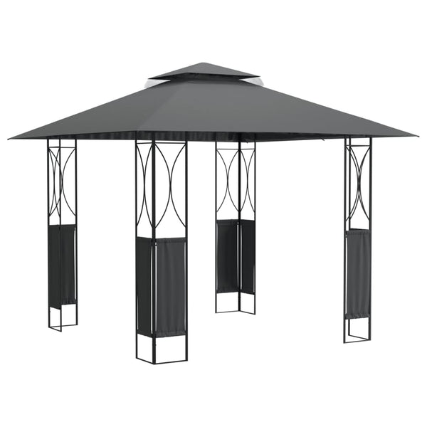 Antrasiitti huvimaja katolla Solon 300x300x270cm (teräs)