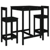 Schwarzes Outdoor-Barset Tiplon (3-teilig, Kiefer)