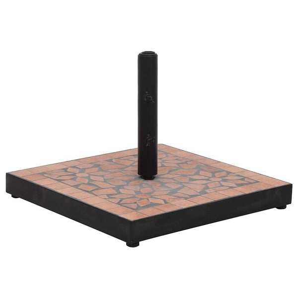 Terrakotta aurinkovarjon jalka Giulien neliö 12 kg