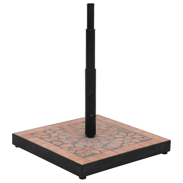 Terrakotta aurinkovarjon jalka Giulien neliö 12 kg