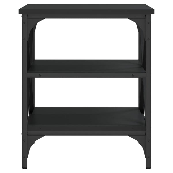 Schwarze Beistelltische Toliana 40x42x50cm (2 Stück Holz)