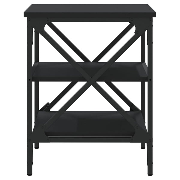 Schwarze Beistelltische Toliana 40x42x50cm (2 Stück Holz)