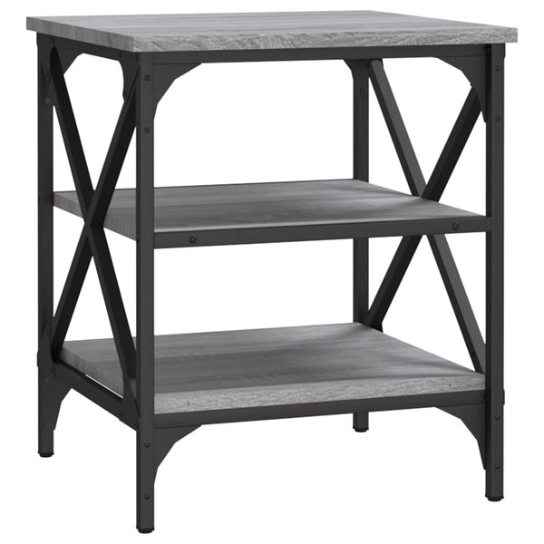 Grauer Beistelltisch Toliana 40x42x50cm (Holz)