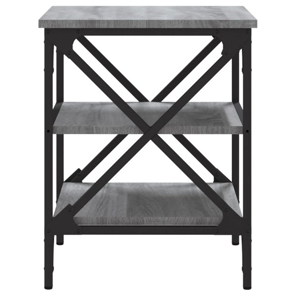 Grauer Beistelltisch Toliana 40x42x50cm (Holz)