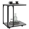 Grauer Beistelltisch mit Rollen Brio 50x35x55,5cm (Holz)