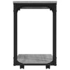 Grauer Beistelltisch mit Rollen Brio 50x35x55,5cm (Holz)