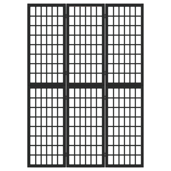 Musta tilanjakaja 3 paneelia japanilaistyylinen Vartelica 120x170cm