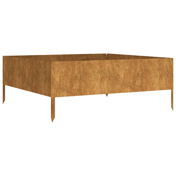 Cortenstahl Hochbeet Fmircea 100x100x41cm