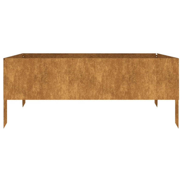 Cortenstahl Hochbeet Fmircea 100x100x41cm