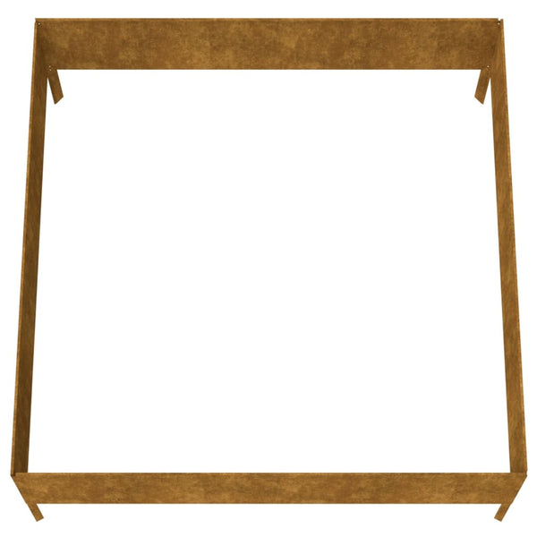Cortenstahl Hochbeet Fmircea 100x100x41cm