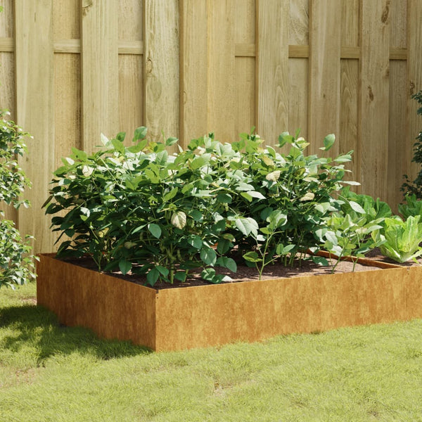 Cortenstahl Hochbeet Fmircea 100x100x41cm