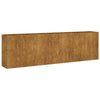 Corten-Stahl Hochbeet Bosnegeanu 280x40x80cm