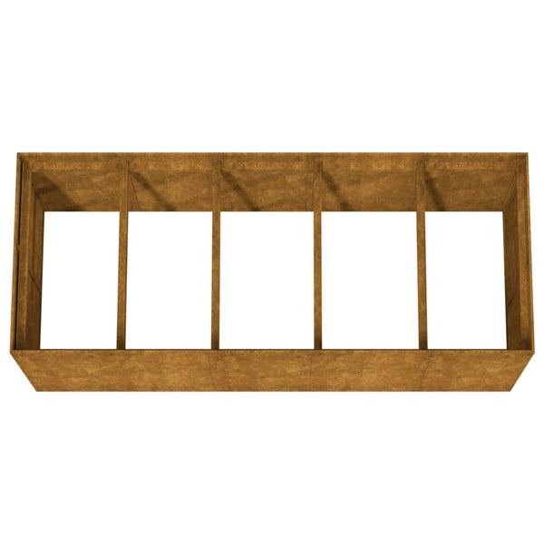Corten-Stahl Hochbeet Bosnegeanu 200x80x80cm