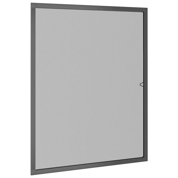 Anthrazitfarbenes Insektenschutzgitter für Fenster Chestina 100x120cm