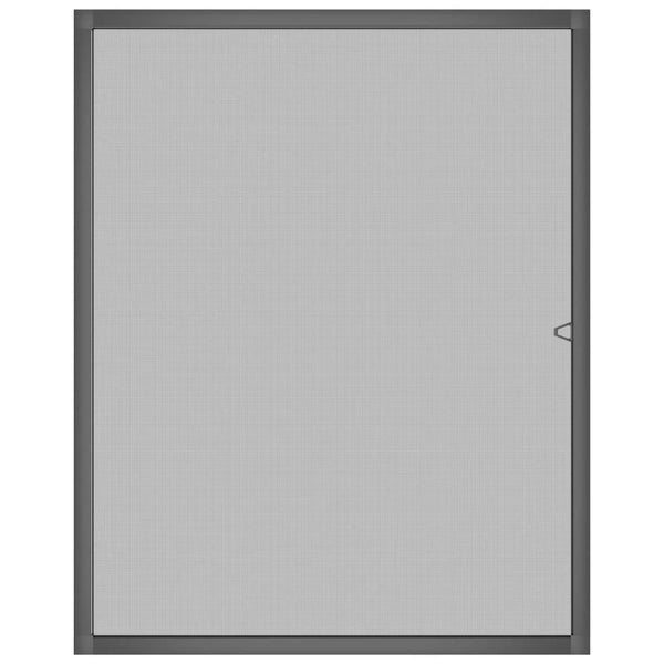 Anthrazitfarbenes Insektenschutzgitter für Fenster Chestina 100x120cm