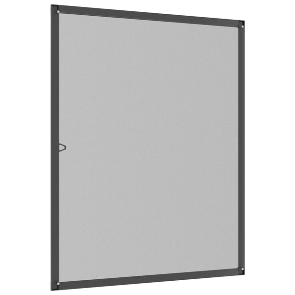 Anthrazitfarbenes Insektenschutzgitter für Fenster Chestina 100x120cm