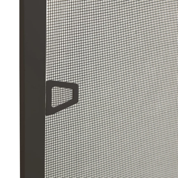 Anthrazitfarbenes Insektenschutzgitter für Fenster Chestina 100x120cm
