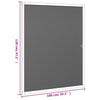 Anthrazitfarbenes Insektenschutzgitter für Fenster Chestina 100x120cm