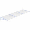 Graues und transparentes Türvordach Clarise 297,5x90cm (Polycarbonat)